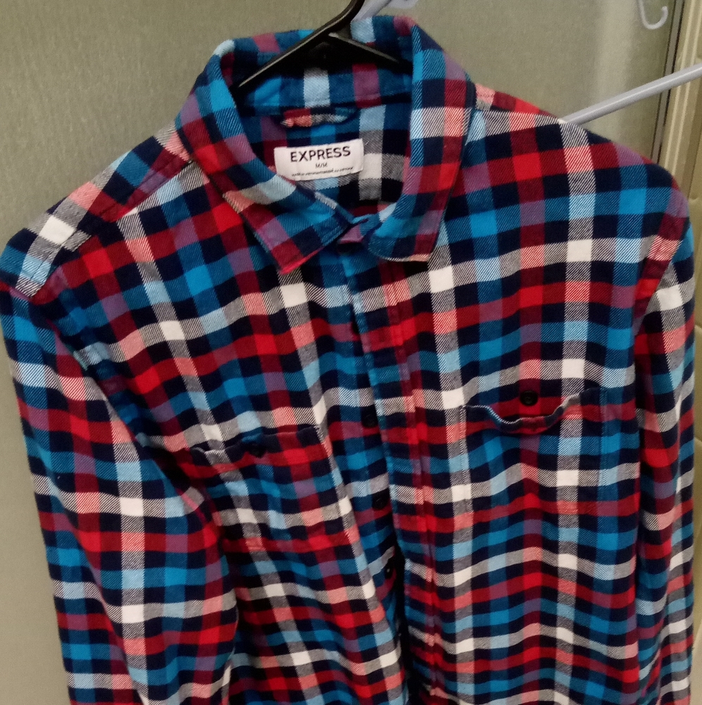 Men's flannel, Express S M